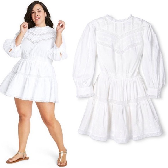 LOVE SHACK FANCY WHITE DRESS NEW - Picture 9 of 10